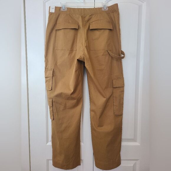 Abercrombie & Fitch Relaxed Cargo Pant 100% Cotton Brown Size 14 32 Waist - Picture 5 of 16
